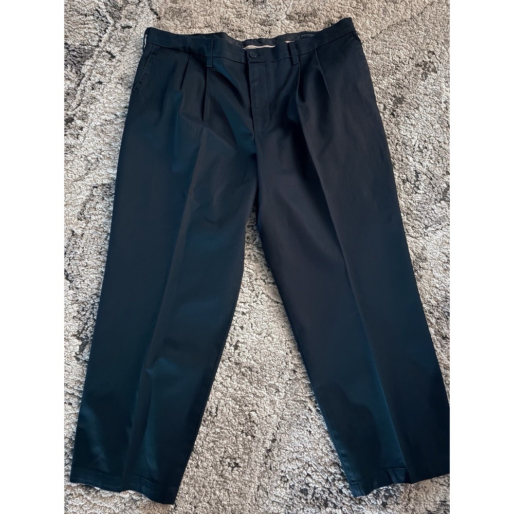 dockers mens pants size 40-29 relaxed flex comfort fit navy blue